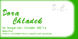 dora chladek business card